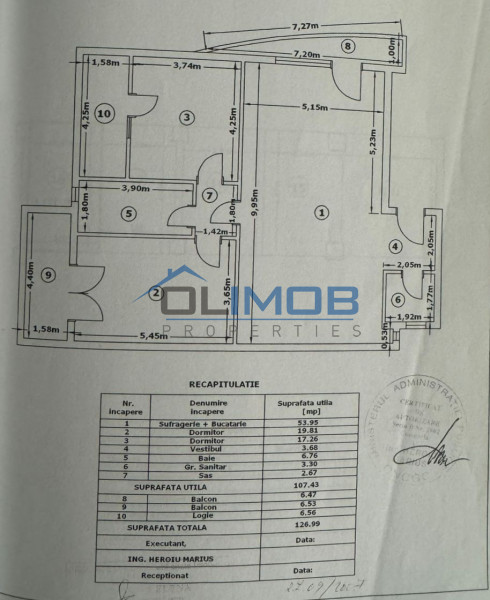 Sisesti - Bucuresti Targoviste-Apartament 3 camere de vânzare – etaj 1 