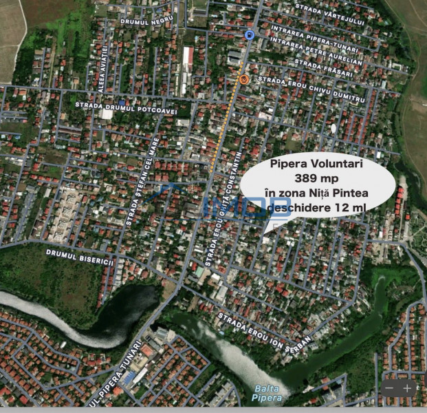 Teren de vânzare în Pipera – 389 mp în zona Niță Pintea