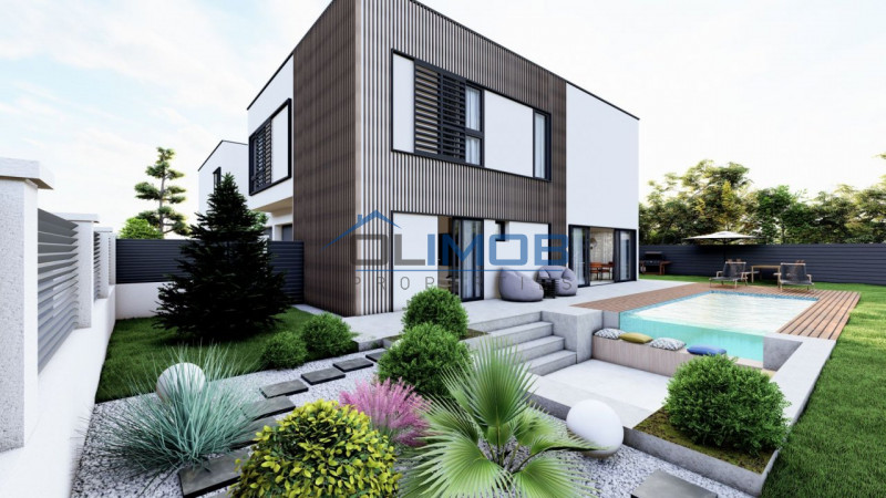 Vila moderna posibilitate personalizare – piscina exterioara si garaj dublu!