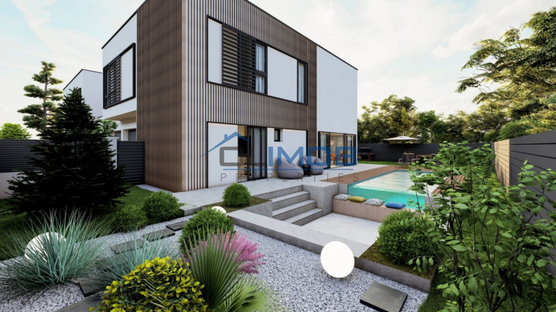 Vila moderna posibilitate personalizare – piscina exterioara si garaj dublu!