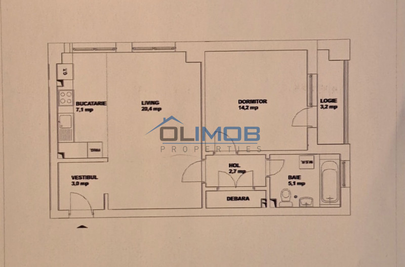 Apartament 2 camere de închiriat – Pipera, Zona de Nord, Complex Rezidențial A3