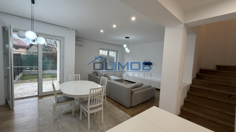 Vilă modernă cu 5 camere de închiriat în complex rezidential, Pipera 