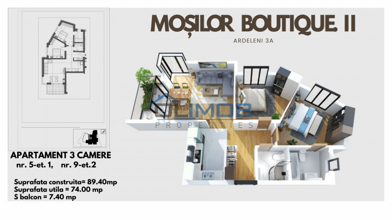 Mosilor Dacia-Eminescu- Apartamente 2026 