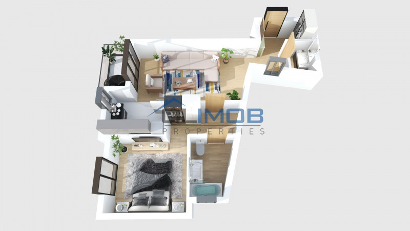 Mosilor Dacia-Eminescu- 2 camere cu 2 bai ! Discount *