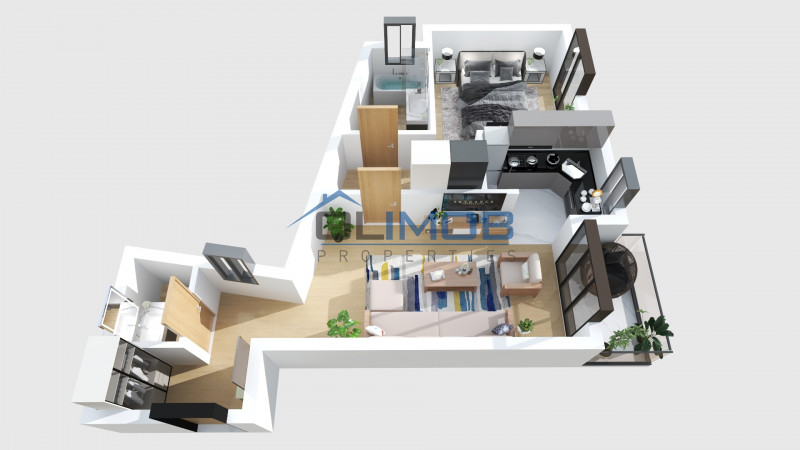 Mosilor Dacia-Eminescu- 2 camere cu 2 bai ! Discount *