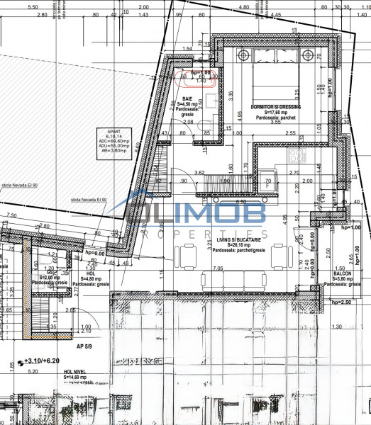 Mosilor Dacia-Eminescu- 2 camere cu 2 bai ! Discount *