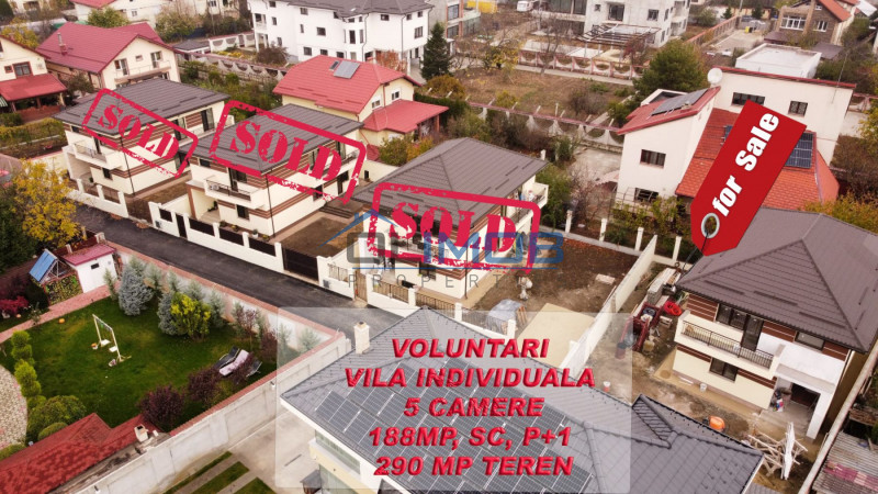 Voluntari - Matei Millo casa individuala, curte proprie